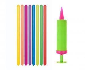 Sada 10 ks tvarovacích balónků s pumpičkou