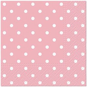 Ubrousky PAW Dekor C (20ks) Dots (light pink)