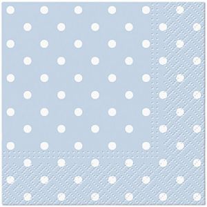 Ubrousky PAW Dekor C (20ks) Dots (light blue)