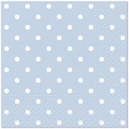 Ubrousky PAW Dekor C (20ks) Dots (light blue)