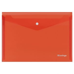 Desky s drukem Berlingo A4 Semi Clear Red