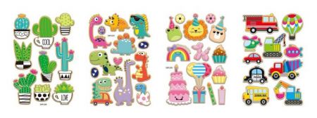 Samolepka 3D Embossed set 10