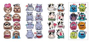 Samolepka 3D Emotion set 9