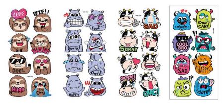 Samolepka 3D Emotion set 9