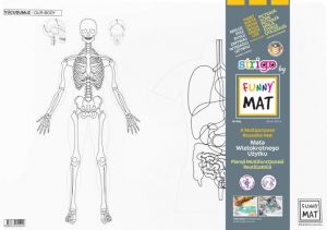 Podložka na kreslení FUNNY MAT - Lidské tělo + pastelky zdarma