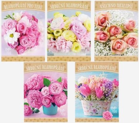 Pohlednice S-426 Kytky mix
