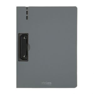 Jednodeska STRIGO A4 s bočním klipem - šedá