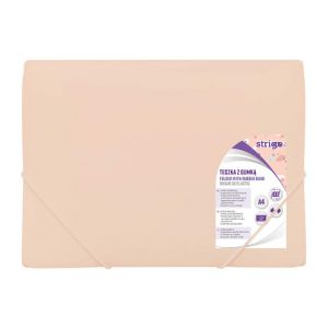 Sloha A4 s gumou pastelová - meruňková