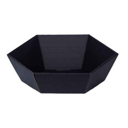 Dárkový koš - šestihranný černý