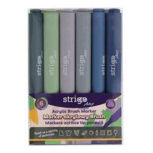 Akrylové popisovače STRIGO 6ks SET 8