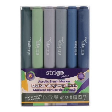Akrylové popisovače STRIGO 6ks SET 8