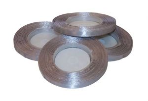 Atlasová stuha 06 mm tmavě šedá - 33