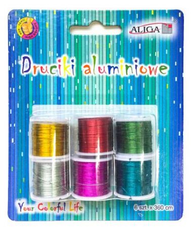 ALIGA drátek DA-3717 0,3*3m 6 bárev