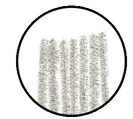 ALIGA drátky plyšové 40ks DPK-02 stříbrn