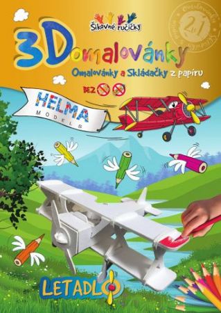 3D omalovánky SD22 Letadlo