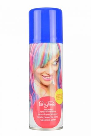 Párty sprej 125 ml na vlasy modrý