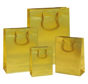 Papírová taška Color velká zlatá