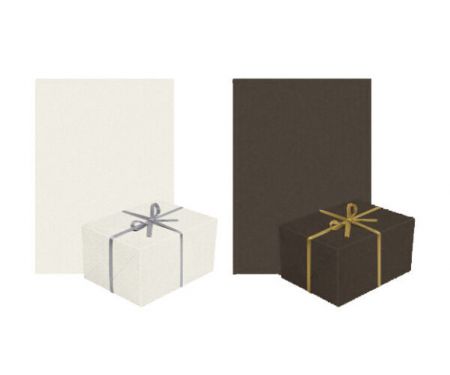 Celoroční papír 0,7x3m Unicolor Black White /50/