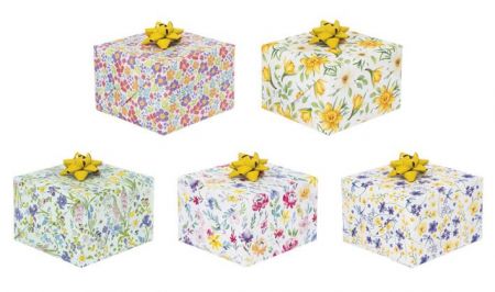 Balicí papír 0,7 x 2m jarní kytky