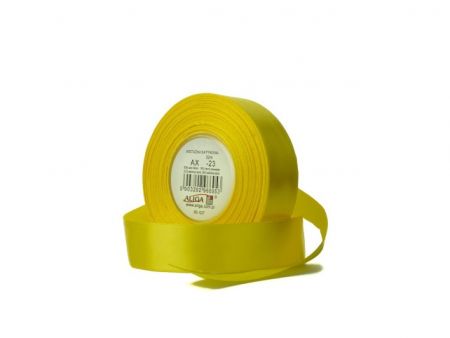 ALIGA stuha 6/32m -23 žlutá tm. hladká /