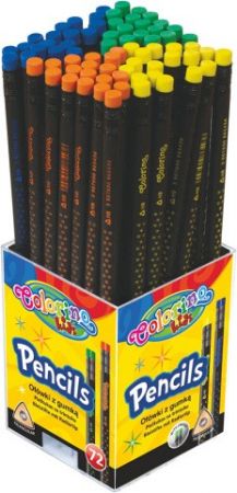 Colorino tužka s gumou hvězdičky /72/