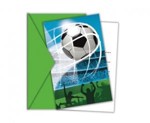 Pozvánky 6 ks Soccer Fans