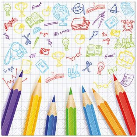 Ubrousky PAW Dekor L (20ks) Funny School