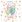Ubrousky DAISY L (20ks) Pastell Balloons with Gold Flowers