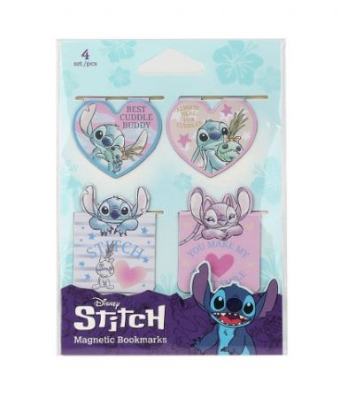 STITCH magnetické záložky 4ks vzor 2