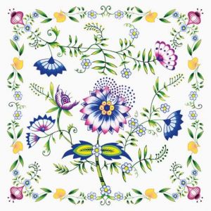 Ubrousky MAKI L (20ks) Onion Colorful Embroidery