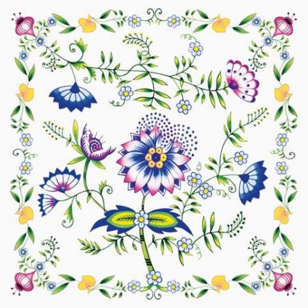 Ubrousky MAKI L (20ks) Onion Colorful Embroidery