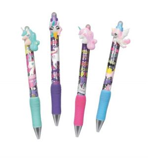 Gumovací pero Colorino Rainbow Unicorn s gumovým úchopem