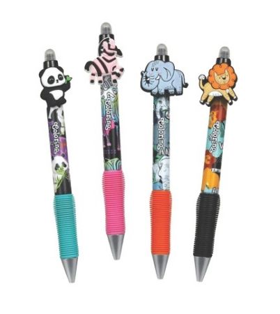 Gumovací pero Colorino ZOO s gumovým úchopem