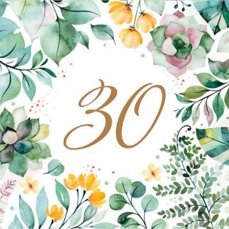 Ubrousky MAKI L (20ks) Floral Frame 30