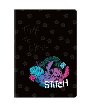 Sešit A4 60 listů Stitch black vzor 3 linka