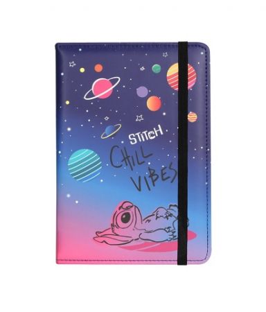 Designový notes A5 Stitch black vzor 3