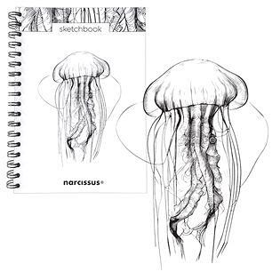 Skicovací notes B5 SP 60l čistý Medúza