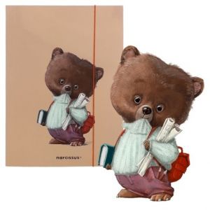 Desky s gumou A4 CUTE Medvěd