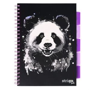 Blok A4/100l 80g PANDA s boční spirálou s rozřaďovačem