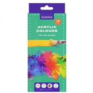 Barvy akrylové STARPAK 12 ks