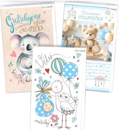 Přání "T" k narození dítěte mix