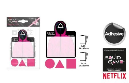 Lepící bloček NETFLIX - Squid Game (Hra na Oliheň)