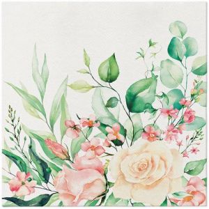 Papírový ubrousek Airlaid Floral Moments