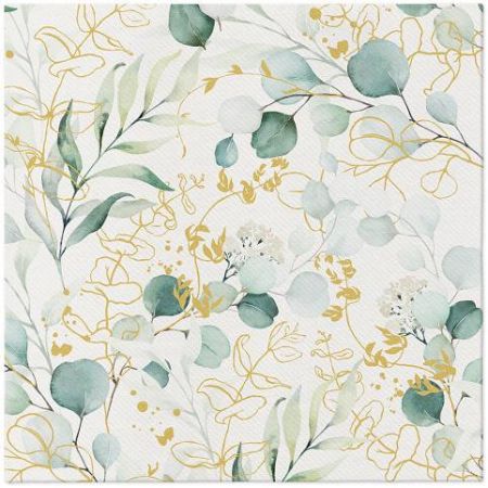 Papírový ubrousek Airlaid Golden Eucalyptus