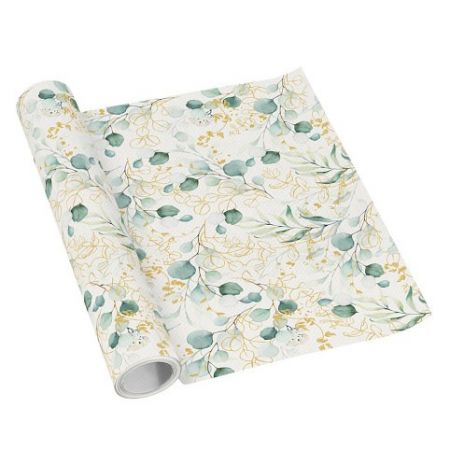 Běhoun stolní airlaid 40x500cm Golden Eucaliptus