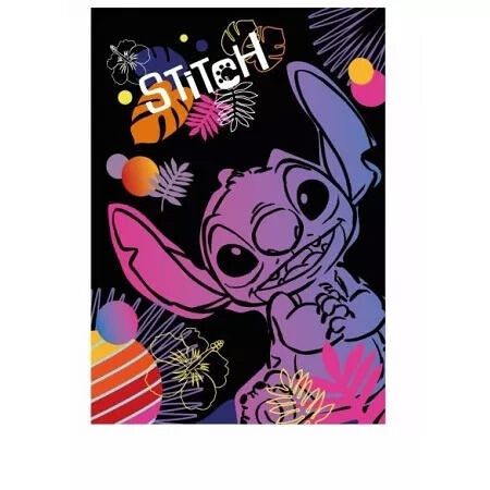 Sešit A5 32 listů Stitch black vzor 1 linka