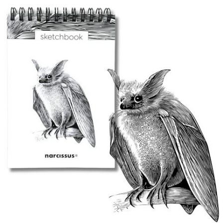 Skicovací notes A6 SP 60l čistý Netopýr