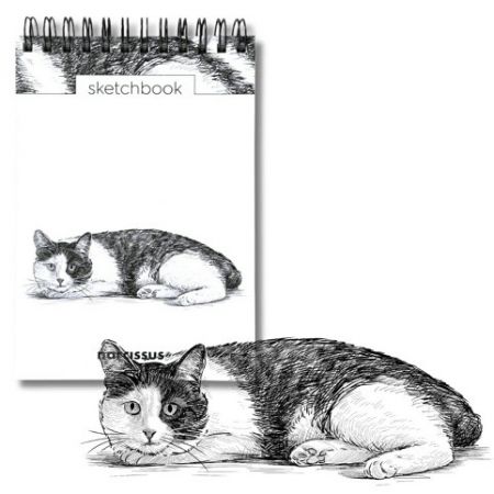 Skicovací notes A6 SP 60l čistý Kočka