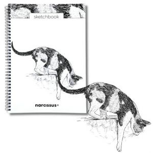 Skicovací notes A4 SP 60l čistý Kočka