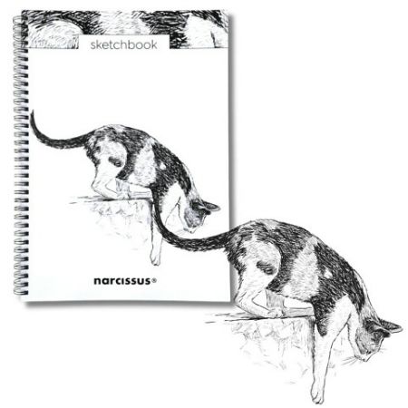 Skicovací notes A4 SP 60l čistý Kočka